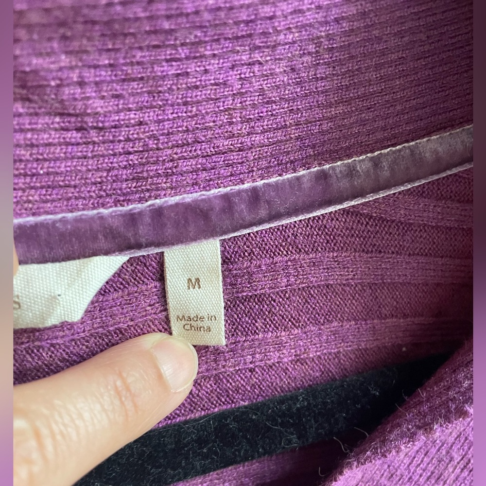 Soft Surrounding Boheme Ribbed Sweater in Raspberry Size Medium - Picture 5 of 7